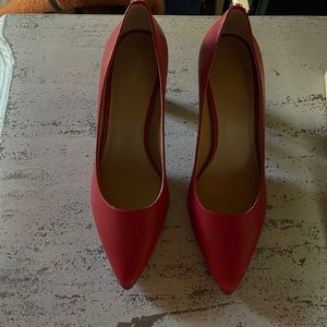 Michael Kors red pumps